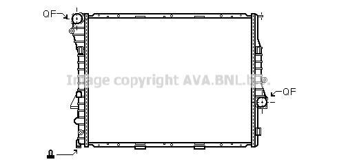 Radiator, engine cooling (BW2302)