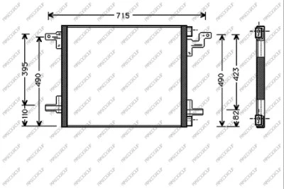 Condenser, air conditioning (ME820C001)
