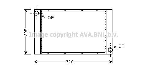 Radiator, engine cooling (BW2357)