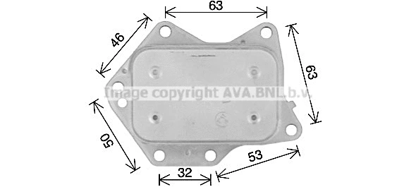 Oil Cooler, engine oil (MS3744)