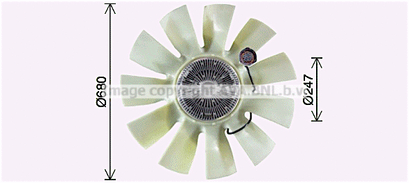 Fan, engine cooling (REF138)