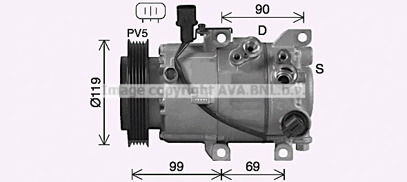 Compressor, air conditioning (HYK487)