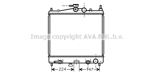 Radiator, engine cooling (DNA2211)
