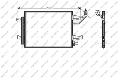 Condenser, air conditioning (MB324C002)