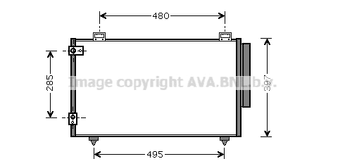 Condenser, air conditioning (TO5286D)