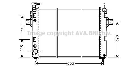 Radiator, engine cooling (JE2017)