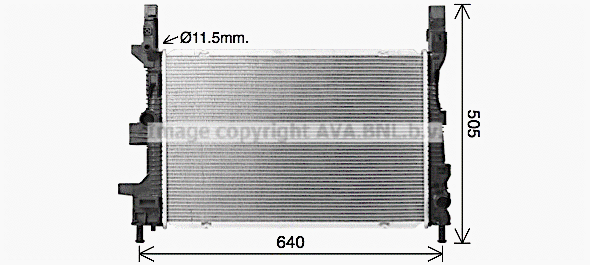 Radiator, engine cooling (FD2665)