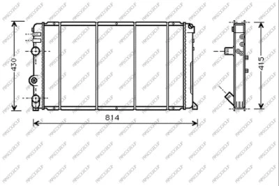 Radiator, engine cooling (DS958R006)