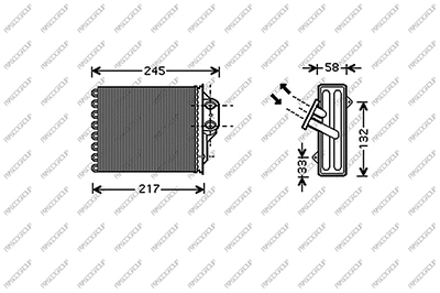 Heat Exchanger, interior heating (FT030H001)
