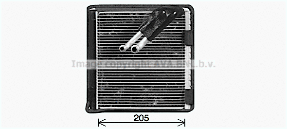 Evaporator, air conditioning (VNV422)