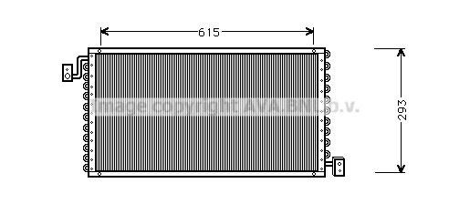 Condenser, air conditioning (SU5025)