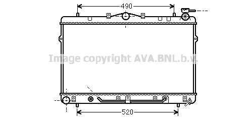 Radiator, engine cooling (HYA2044)