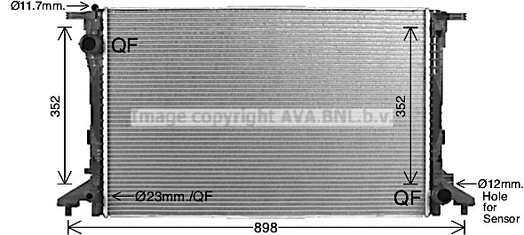 Radiator, engine cooling (AI2441)