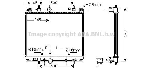 Radiator, engine cooling (PEA2275)