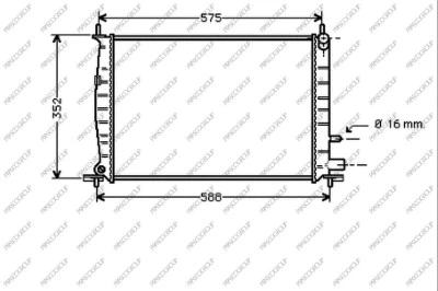 Radiator, engine cooling (FD050R004)