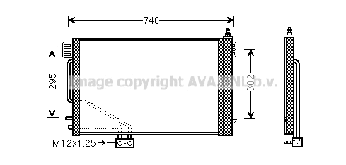 Condenser, air conditioning (MSA5200D)