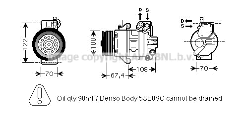 Compressor, air conditioning (MCK009)