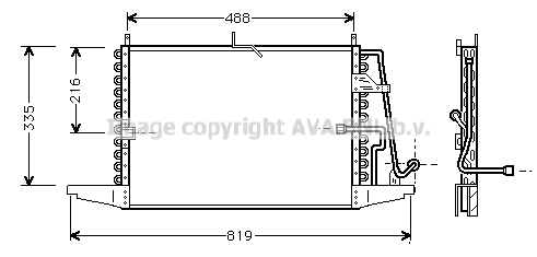Condenser, air conditioning (FD5239)