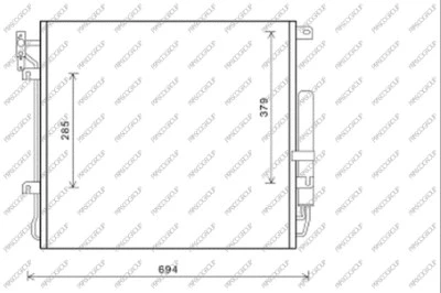 Condenser, air conditioning (LR864C001)