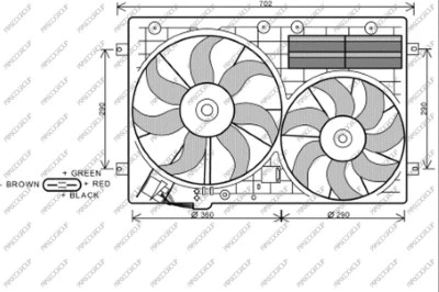 Fan, engine cooling (AD202F001)
