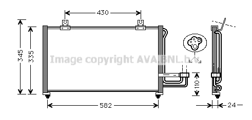 Condenser, air conditioning (KA5012)