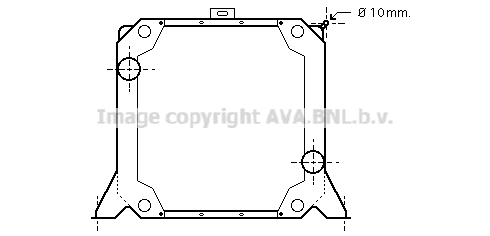 Radiator, engine cooling (RE2017)