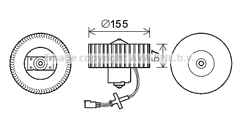 Electric Motor, interior blower (FD8568)