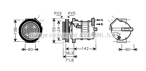 Compressor, air conditioning (ALK107)