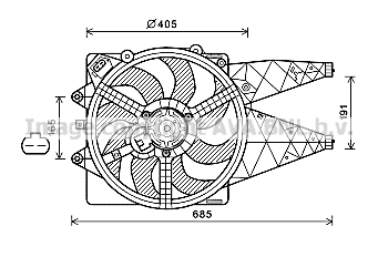 Fan, engine cooling (FT7603)