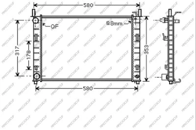 Radiator, engine cooling (FD340R003)