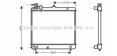 Radiator, engine cooling (HYA2051)