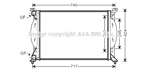 Radiator, engine cooling (AI2201)