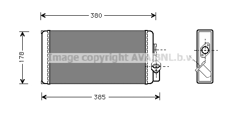 Heat Exchanger, interior heating (MS6188)