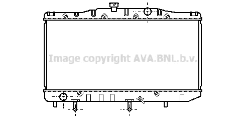 Radiator, engine cooling (TO2048)