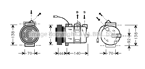 Compressor, air conditioning (AIAK150)
