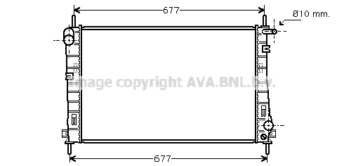 Radiator, engine cooling (FDA2336)