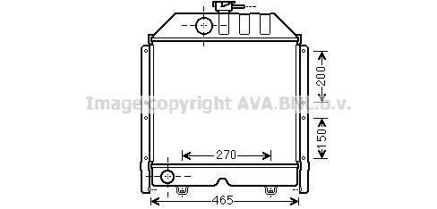 Radiator, engine cooling (FT2424)