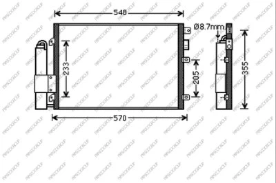 Condenser, air conditioning (DA320C002)