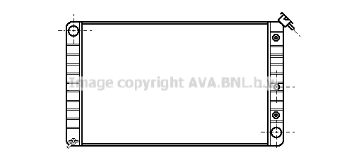 Radiator, engine cooling (PT2007)