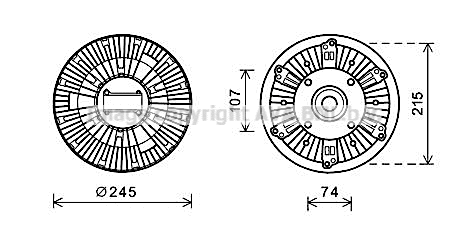 Clutch, radiator fan (IVC115)