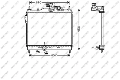 Radiator, engine cooling (HN330R005)