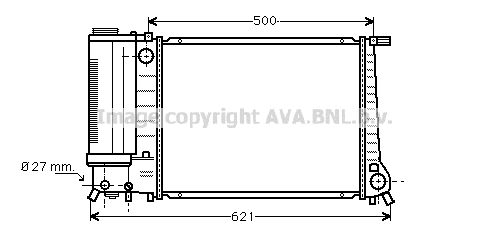 Radiator, engine cooling (BW2135)