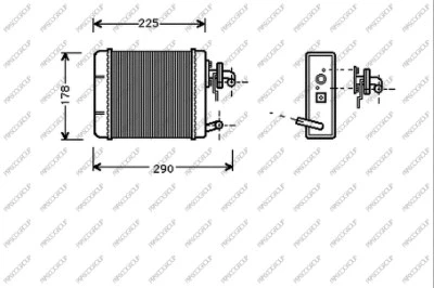 Heat Exchanger, interior heating (FT119H001)