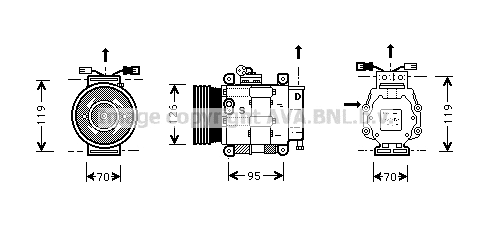 Compressor, air conditioning (FTK048)