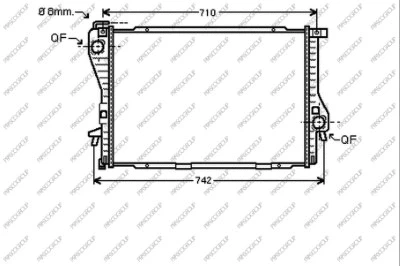 Radiator, engine cooling (BM044R006)