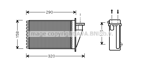 Heat Exchanger, interior heating (FT6266)