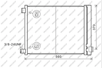Condenser, air conditioning (DS014C001)