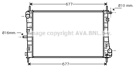Radiator, engine cooling (FDA2338)