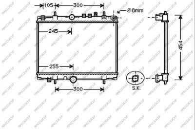 Radiator, engine cooling (CI520R004)