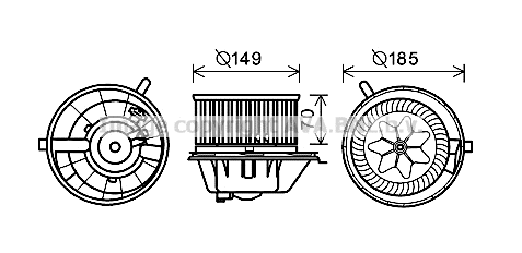Electric Motor, interior blower (VN8337)
